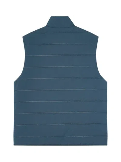 Robert Talbott Driver Quilted Vest In Blue