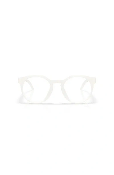 Oakley 52mm Rectangle Optical Glasses In Neutral
