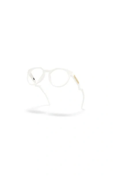 Oakley 52mm Rectangle Optical Glasses In Neutral