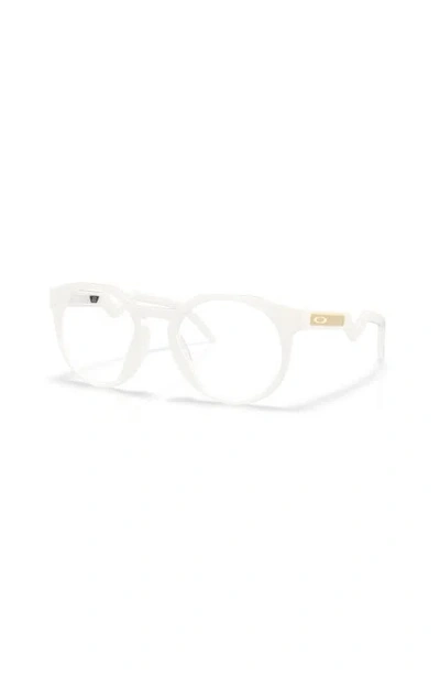 Oakley 52mm Rectangle Optical Glasses In White
