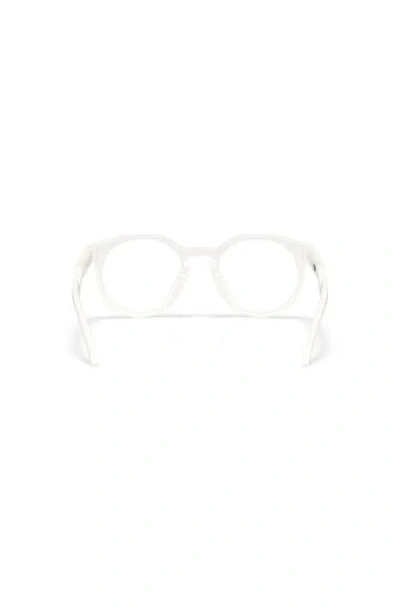 Oakley 52mm Rectangle Optical Glasses In White