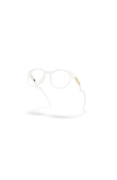Oakley 52mm Rectangle Optical Glasses In White