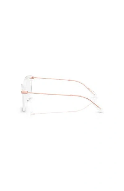 Michael Kors 54mm Square Optical Glasses In White