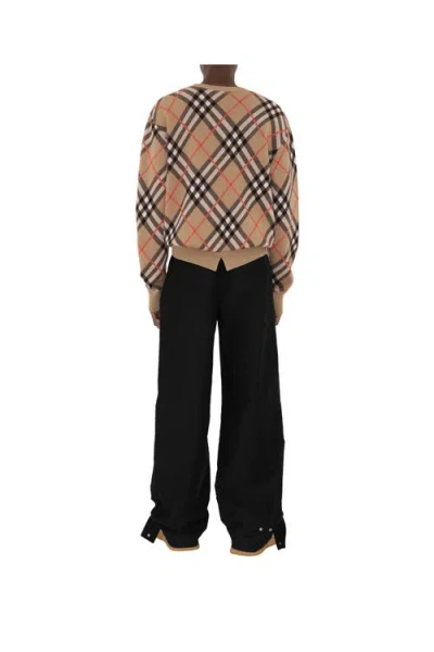 Burberry Ered Wool And Mohair Pullover Sweater In Neutral
