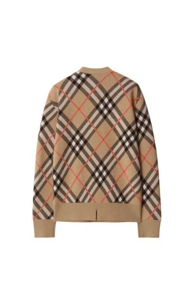 Burberry Ered Wool And Mohair Pullover Sweater In Neutral