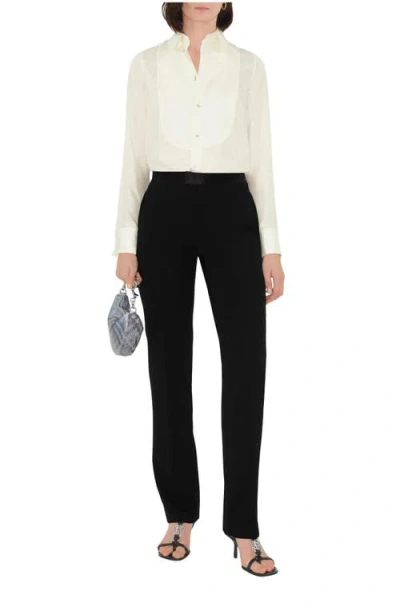 Burberry Wool Tuxedo Trousers In Multi