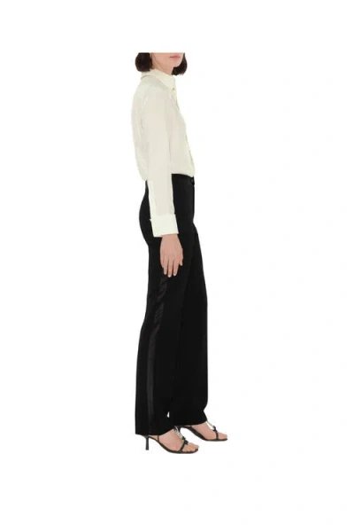 Burberry Wool Tuxedo Trousers In Multi