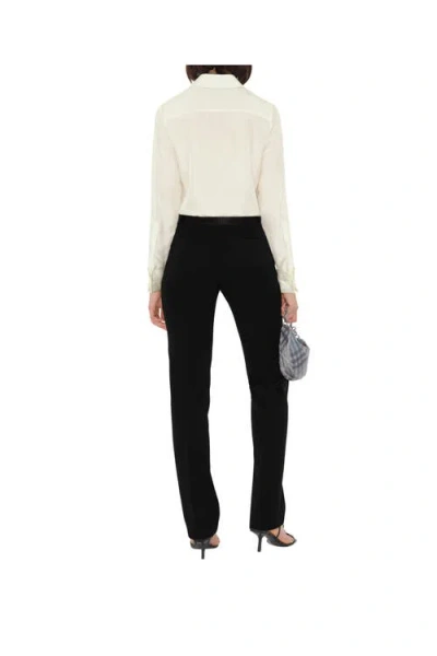Burberry Wool Tuxedo Trousers In Multi