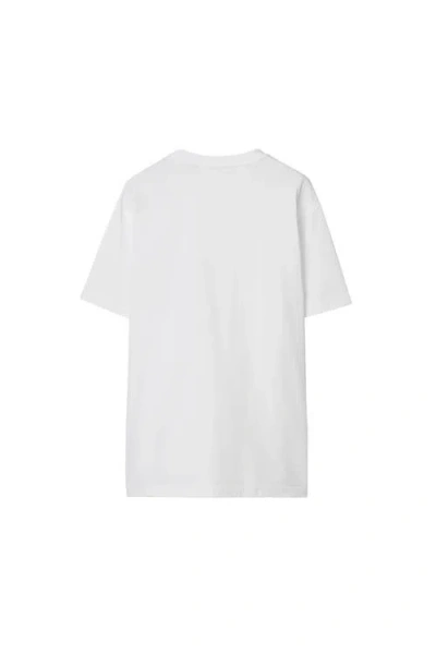 Burberry Contrast-pocket Short-sleeve Cotton T-shirt In White