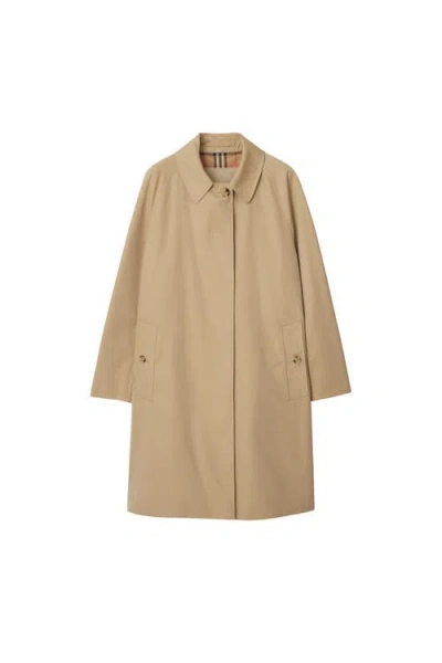 Burberry Mid-length Camden Heritage Car Coat In Brown