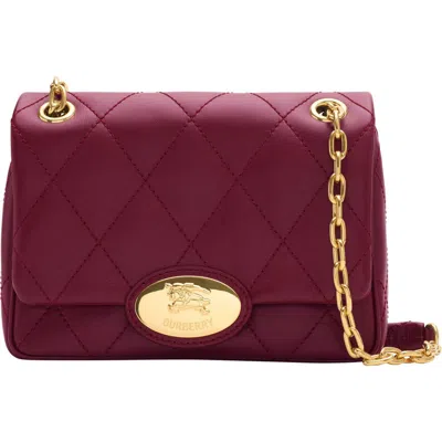 Burberry Small Calfskin Strand Shoulder Bag In Red