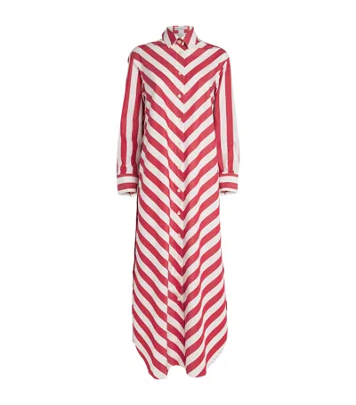 Palmer Harding Cotton Lovers Midi Dress In Red