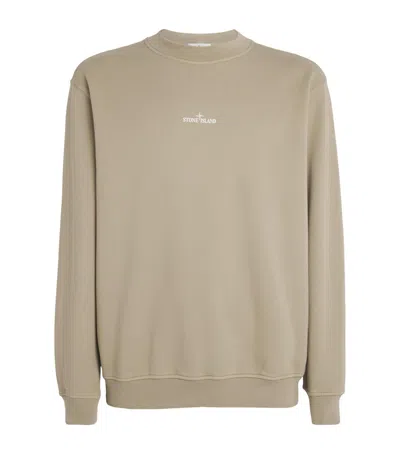 Stone Island 6100665 Cotton Fleece In Neutral