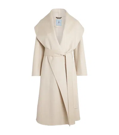 Colombo Kid Cashmere Wrap Coat In Neutral