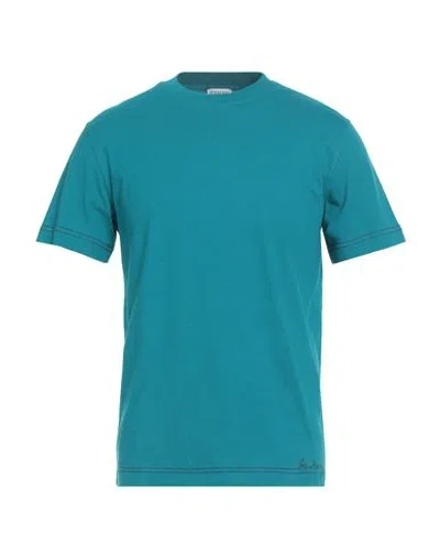 Burberry Contrast-stitching Cotton T-shirt In Green