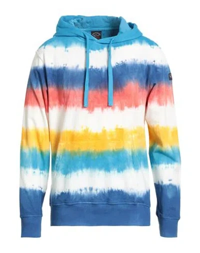 Paul & Shark Tie-dye Cotton Drawstring Hoodie In Multi
