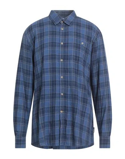 Barbour Man Shirt Blue Size Xxl Linen, Lyocell In Blue
