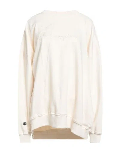 Rick Owens X Champion Woman Sweatshirt White Size L Cotton In White