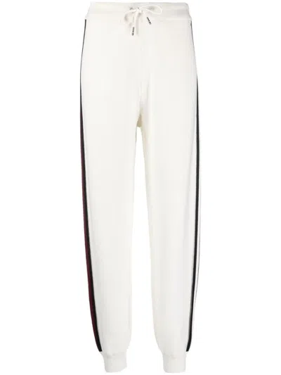 Tommy Hilfiger Side-stripe Cotton Track Pants In White