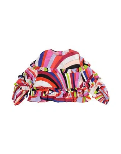 Pucci Toddler Girl Top Mauve Size 6 Viscose In Pink