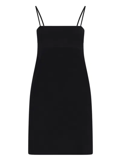Alexander Wang Robe Mini Moulante À Strass In Black
