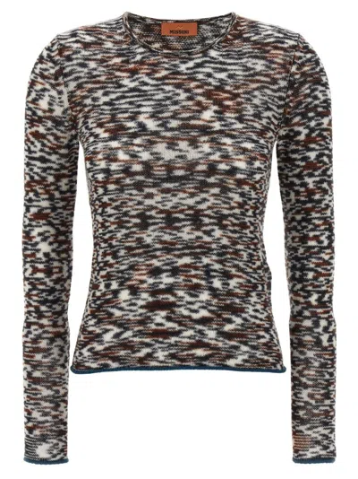 Missoni Maglia Con Motivo Fiammato Multicolor In Multi