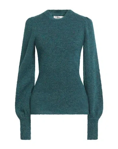 Suoli Woman Sweater Deep Teal Size 6 Synthetic Fibers, Wool, Mohair Wool In Green