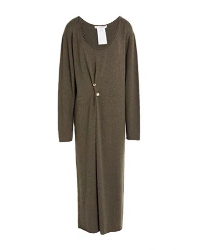 Philosophy Di Lorenzo Serafini Gestricktes Midikleid Mit Brosche In Green