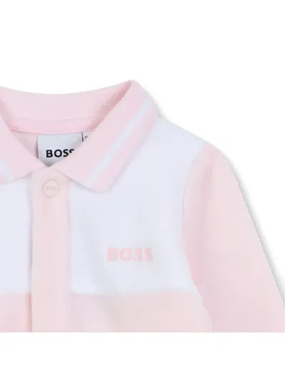Bosswear Polo-collar Pyjamas In Pink