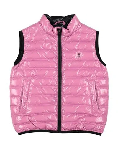Herno Gloss Toddler Girl Vest Pink Size 6 Polyamide In Pink