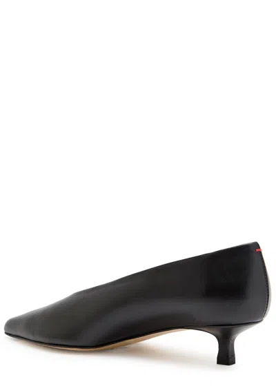 Aeyde "clara" Kitten Heel Pointed Toe Pumps In Black