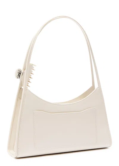 Marc Jacobs The Glam Claw Clip Crossbody Bag In White