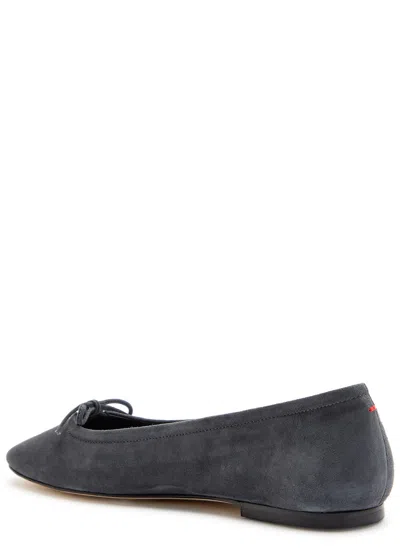 Aeyde Bow-detail Square-toe Flats In Multi