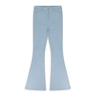 Ben Taverniti Unravel Project Blue Light Denim Straight Pants In Blue