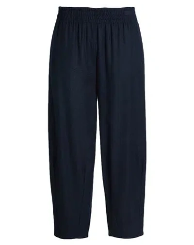 Alessia Santi Woman Pants Navy Size 4 Polyester, Viscose, Wool, Elastane In Blue