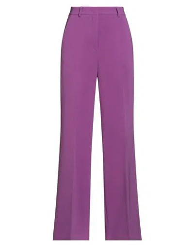 Alberto Biani Woman Pants Mauve Size 6 Triacetate, Polyester In Purple