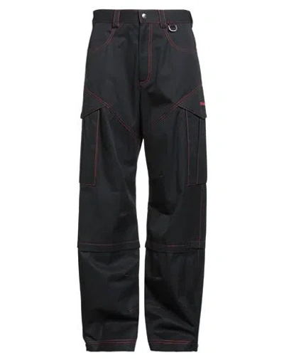 Off-white Elasticated Ankles Cargo Trousers In Black