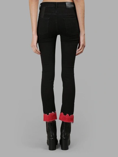 Shop Marcelo Burlon County Of Milan Black Alyssa Cropped Jeans