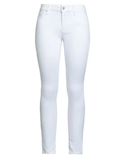 Replay Woman Jeans White Size 32w-30l Cotton, Polyester, Elastane