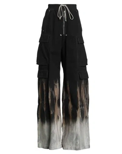 Rick Owens Drkshdw Jumbo Belas Cargo Jeans In Black