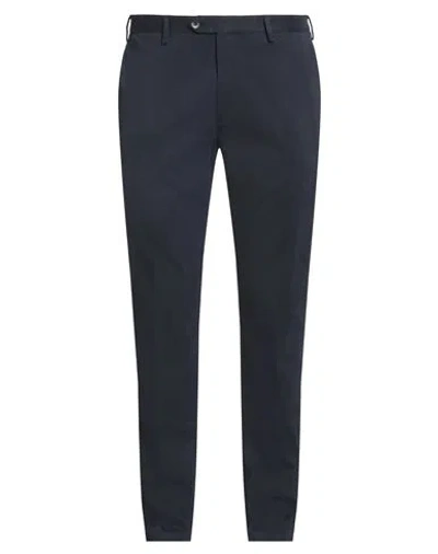 Devore Incipit Man Pants Navy Size 38 Cotton, Elastane In Blue