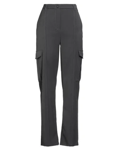 Rebel Queen By Liu •jo Woman Pants Grey Size L Polyester, Viscose, Elastane In Gray