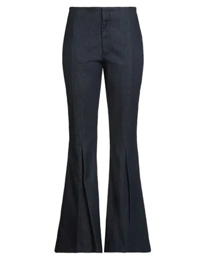 Frame Woman Jeans Blue Size 28 Cotton, Recycled Cotton, Elastane In Blue