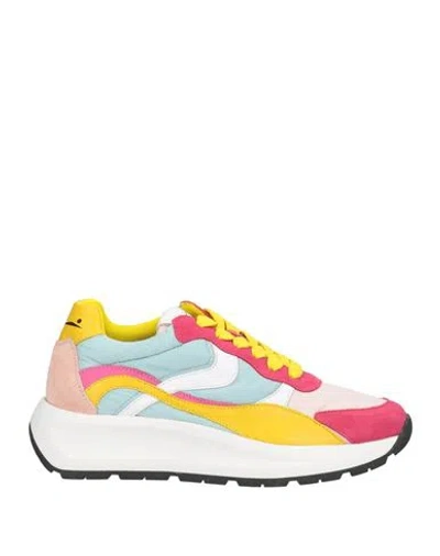 Voile Blanche Woman Sneakers Sky Blue Size 7 Textile Fibers In Multi