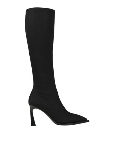 Tosca Blu Studio Woman Boot Black Size 7 Textile Fibers In Multi