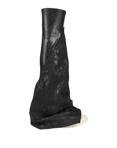 Rick Owens Drkshdw Drkshdw By Rick Owens Man Boot Black Size 9 Textile Fibers In Black
