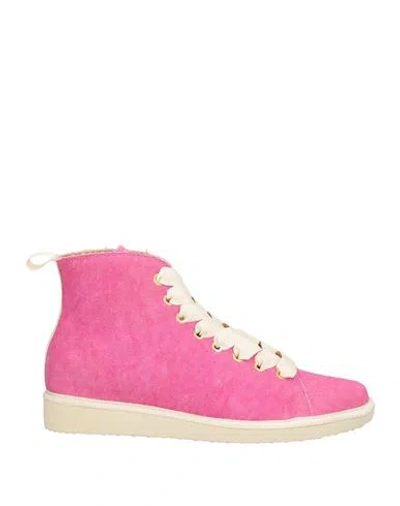 Pànchic Panchic Woman Sneakers Fuchsia Size 7 Textile Fibers In Pink