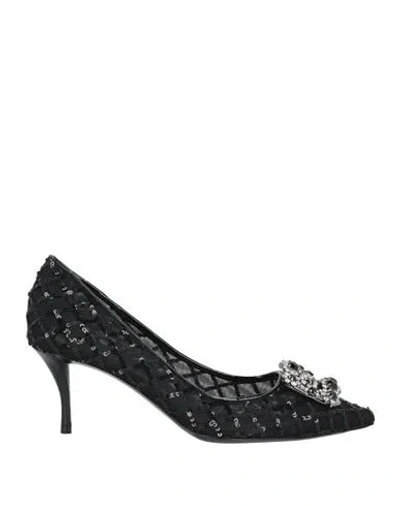 Roger Vivier "mesh Efflorescence Décol In Black