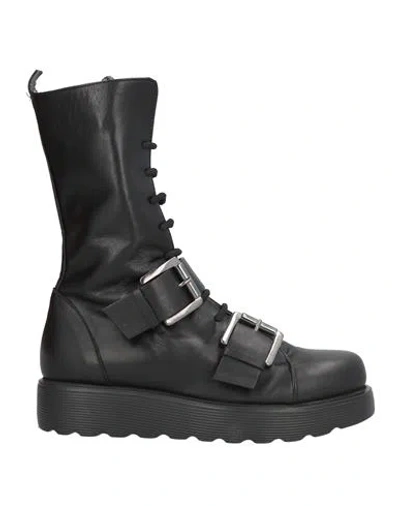 Ixos Woman Ankle Boots Black Size 10 Leather