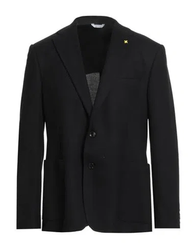 Alessandro Gilles Man Blazer Black Size 46 Polyester